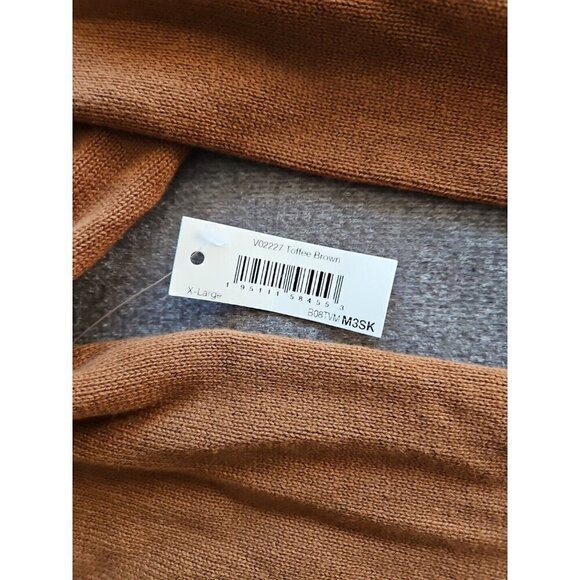 Amazon Essentials Sweater Mens XL Toffee Brown Long Sleeve Cotton Knit Crewneck - Picture 8 of 15